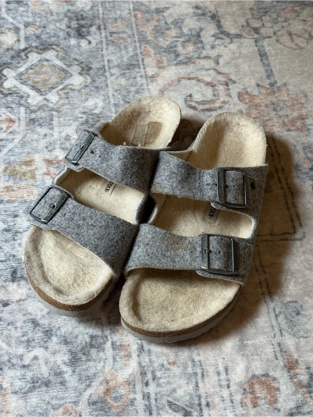 Birkenstock Arizona Gray Wool size 40 Women’s